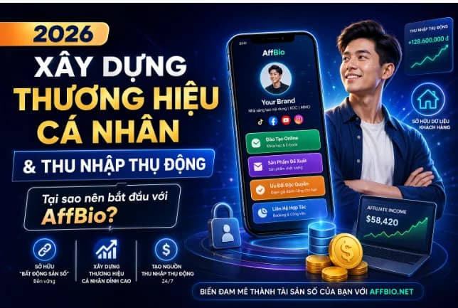 Xây dựng Thương hiệu Cá nhân & Thu nhập thụ động 2026: Tại sao nên bắt đầu với AffBio?