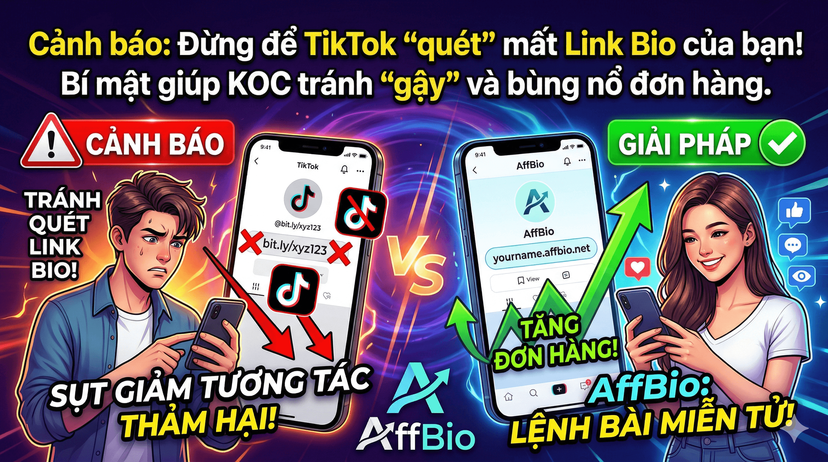 Cảnh báo: Đừng để TikTok "quét" mất Link Bio của bạn! Bí mật giúp KOC tránh "gậy" và bùng nổ đơn hàng.